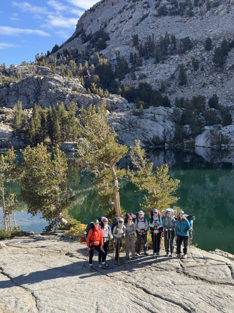 Guests enjoying our Blue Lake Backcountry Basecamp