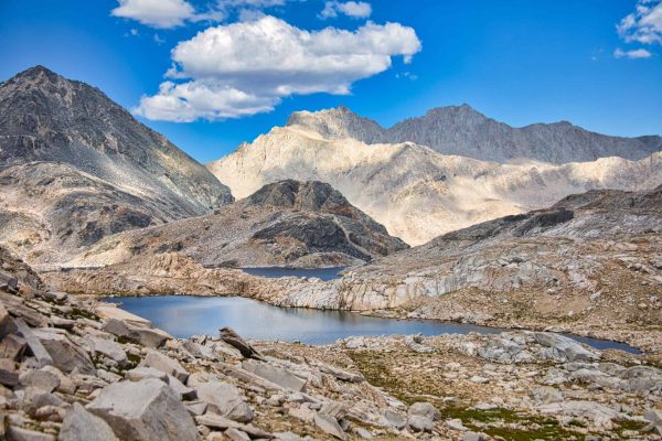 Helen Lake & Unnamed Lake Below Muir Pass on Evolution Loop