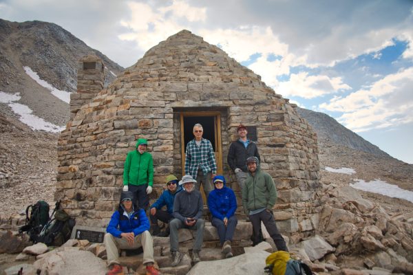 The historic Muir Hut atop Muir Pass