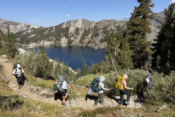 Learning the basics of backpacking on our Intro to Backpacking trip