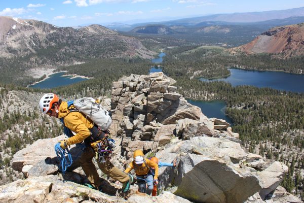 Louie guiding on Crystal Crag