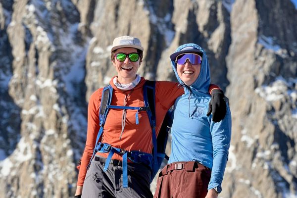 Smiles before a fun ski descent!