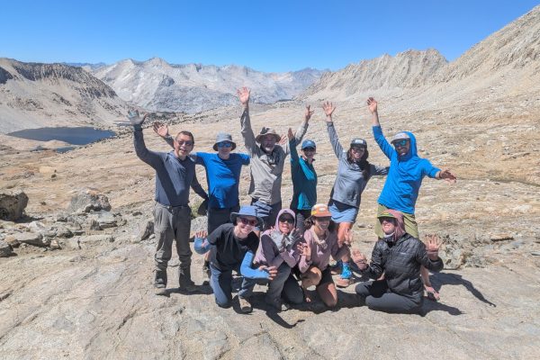 Group photo from our 2025 JMT hike